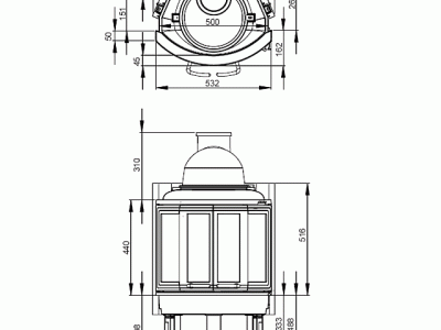 Каминные топки Nordpeis NI-22 Panorama