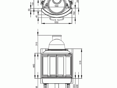 Каминные топки Nordpeis NI-22