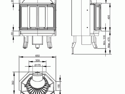 Каминные топки Nordpeis NI-25 Harm