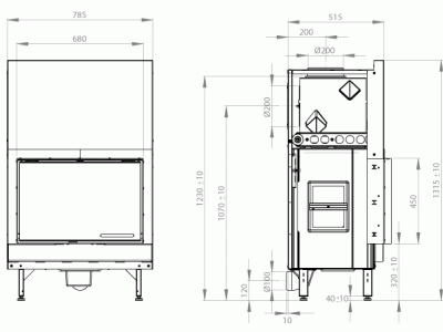 Каминные топки Nordpeis N-27