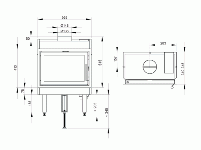 Каминные топки Nordpeis N-20