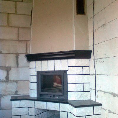 Камин угловой