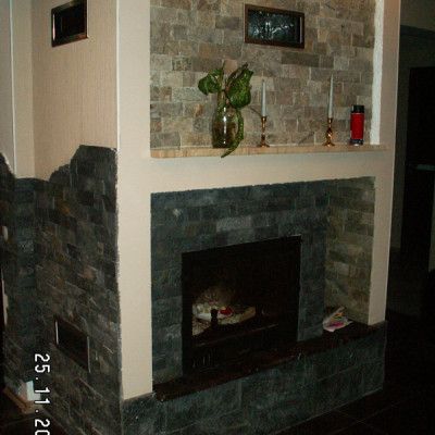 Камин островной