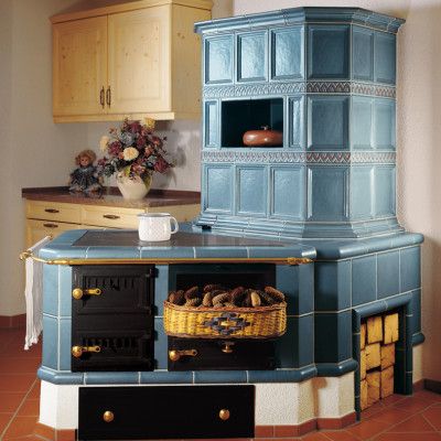 Кафельная печь: оригинальный дизайн и практичность