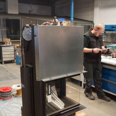 Сборка каминов по индивидуальным заказам. Склад Brunner