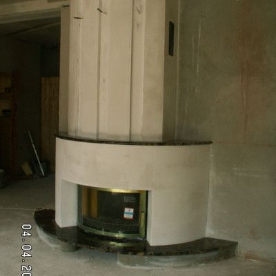 Камин пристенный