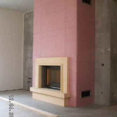 Камин пристенный