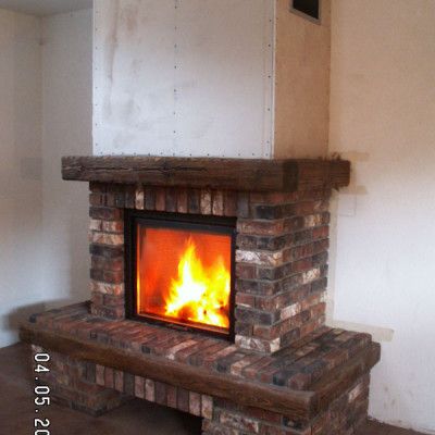 Камин пристенный