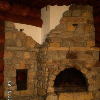 Камин угловой