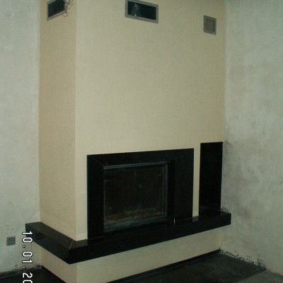 Камин пристенно-угловой