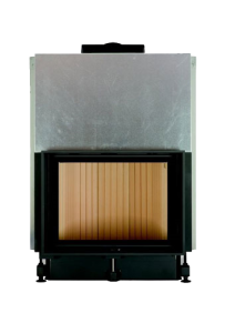 Камин Компакт с прямым стеклом и с вертикальным открытием дверец 51/67