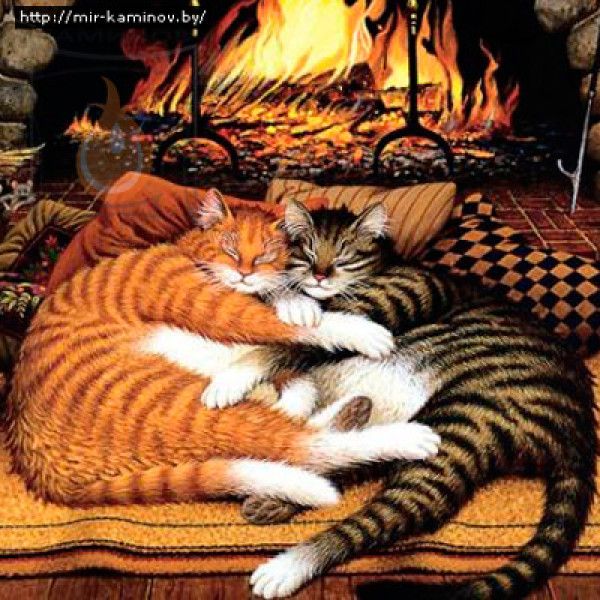 Камин греет душу и помещение