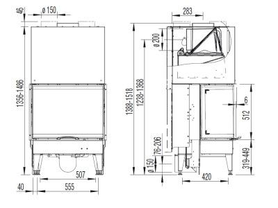 71x51 S3 c подъемным механизмом